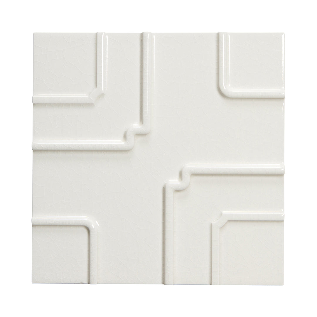Studio Moderne Deco 10X10 Ecru Gloss