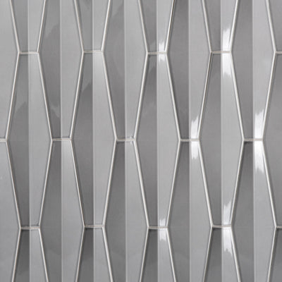 Studio Moderne Deco 2-1/8X12 Sterling Gloss