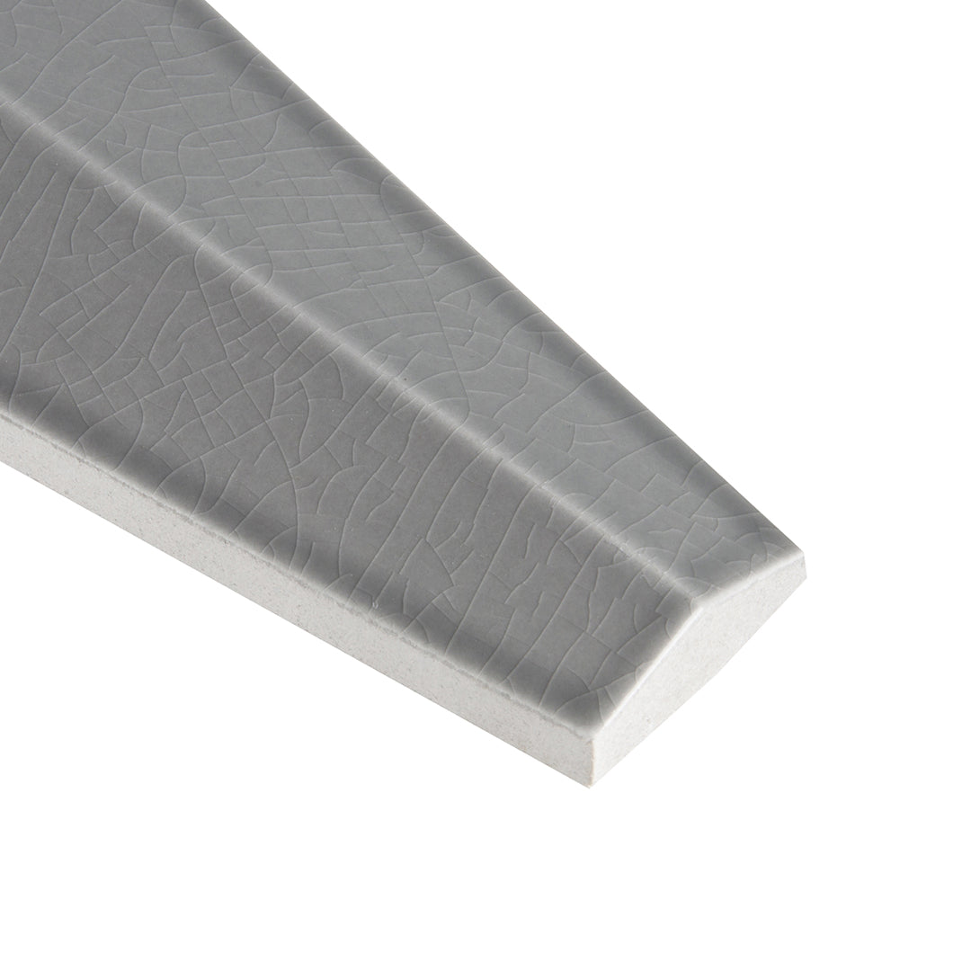 Studio Moderne Deco 2-1/8X12 Sterling Gloss