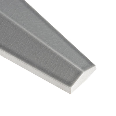Studio Moderne Deco 2-1/8X12 Sterling Gloss