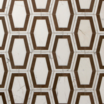 Studio Moderne Stone Mosaic 12X6-3/4 Cafe Bruno Honed