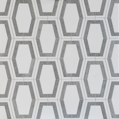 Studio Moderne Stone Mosaic 12X6-3/4 Steel Grey Honed