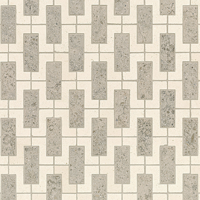 Studio Moderne Stone Mosaic 12-1/2X12-3/8 Paloma/Gascogne Blue Honed