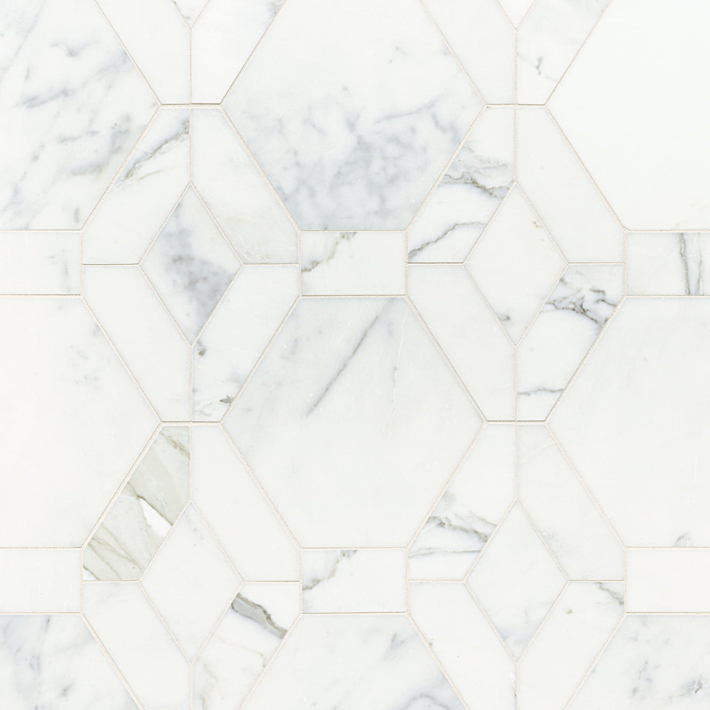 Studio Moderne Stone Mosaic 17-3/4X18 Calacatta Honed