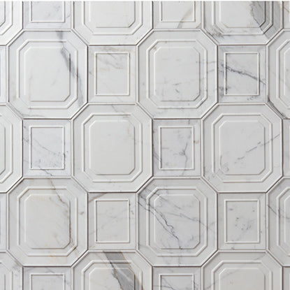Studio Moderne Stone Mosaic 16-5/16X7-5/16 Calacatta Honed