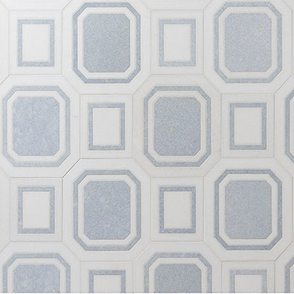 Studio Moderne Stone Mosaic 16-1/4X7-1/4 Blue Celeste Honed