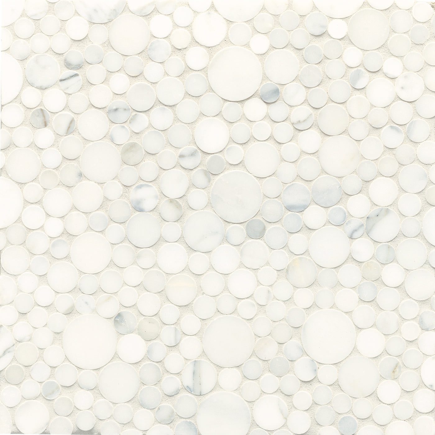 Studio Moderne Stone Circle Mosaic 11X8 Calacatta Honed
