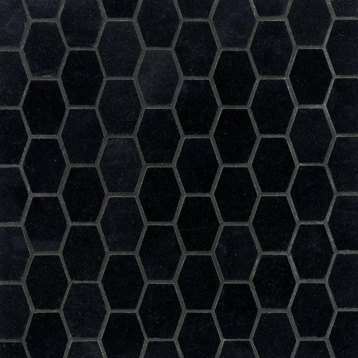 Studio Moderne Stone Hexagon Mosaic 11-9/16X10-9/16 Noir Polished