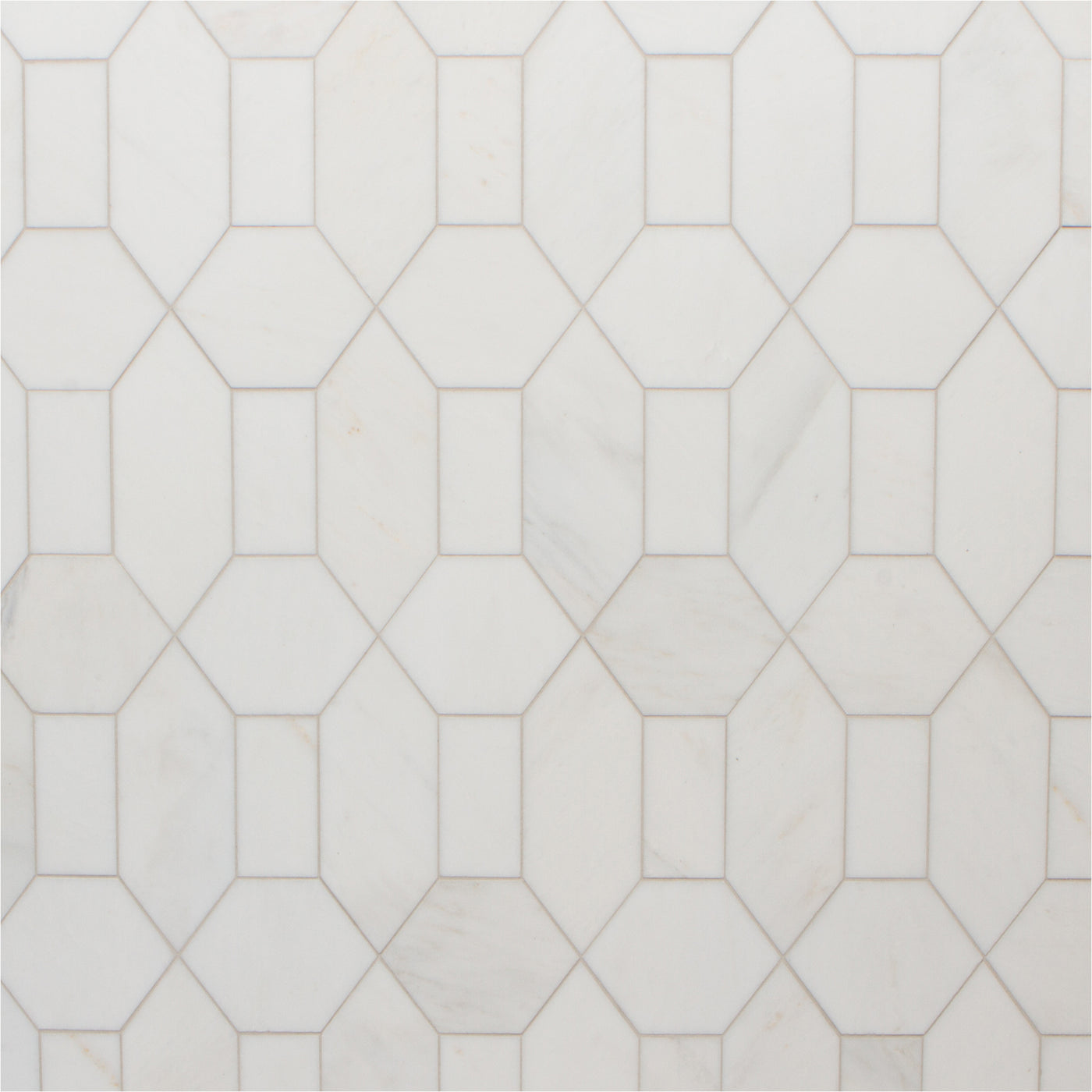 Studio Moderne Stone Mosaic 11.5X10.63 Bianco Bello Honed