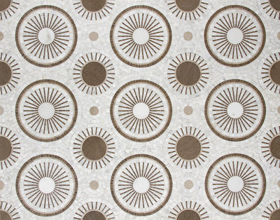 Tangent Mosaic 12-1/8X15-3/8 Calacatta Honed