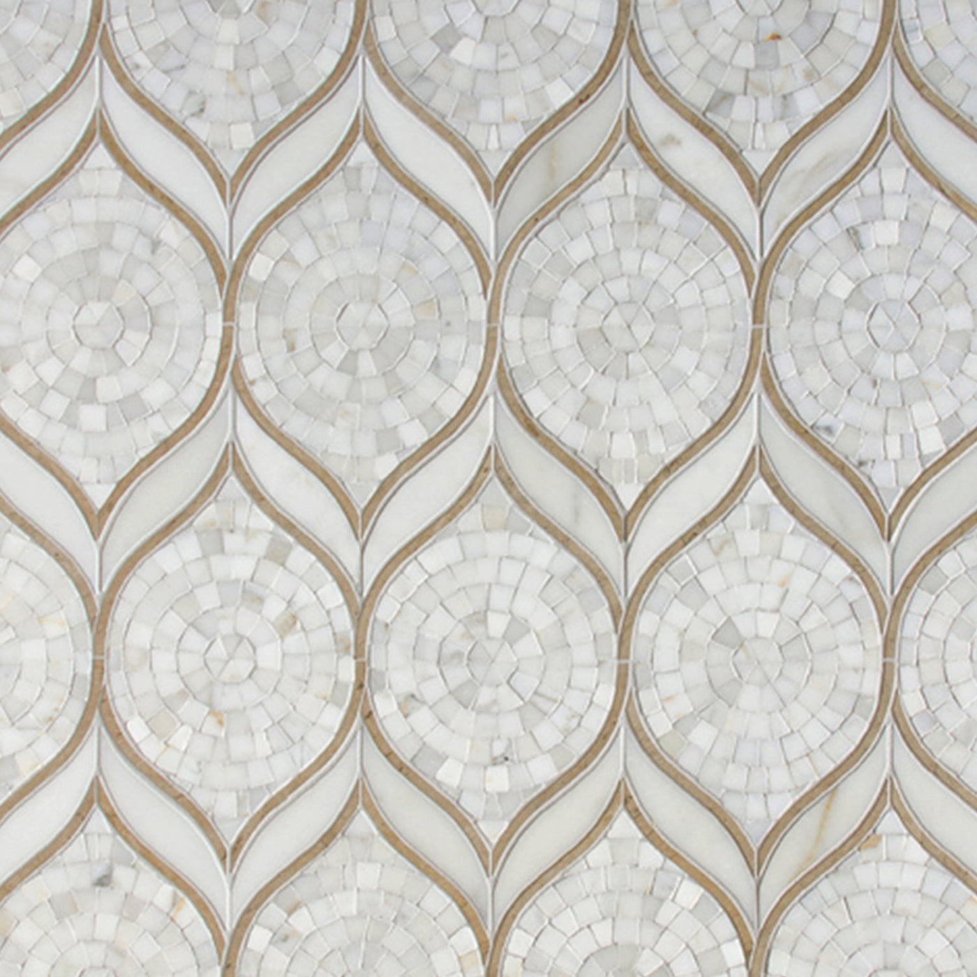Tangent Mosaic 7-5/8X11-7/8 Calacatta Honed