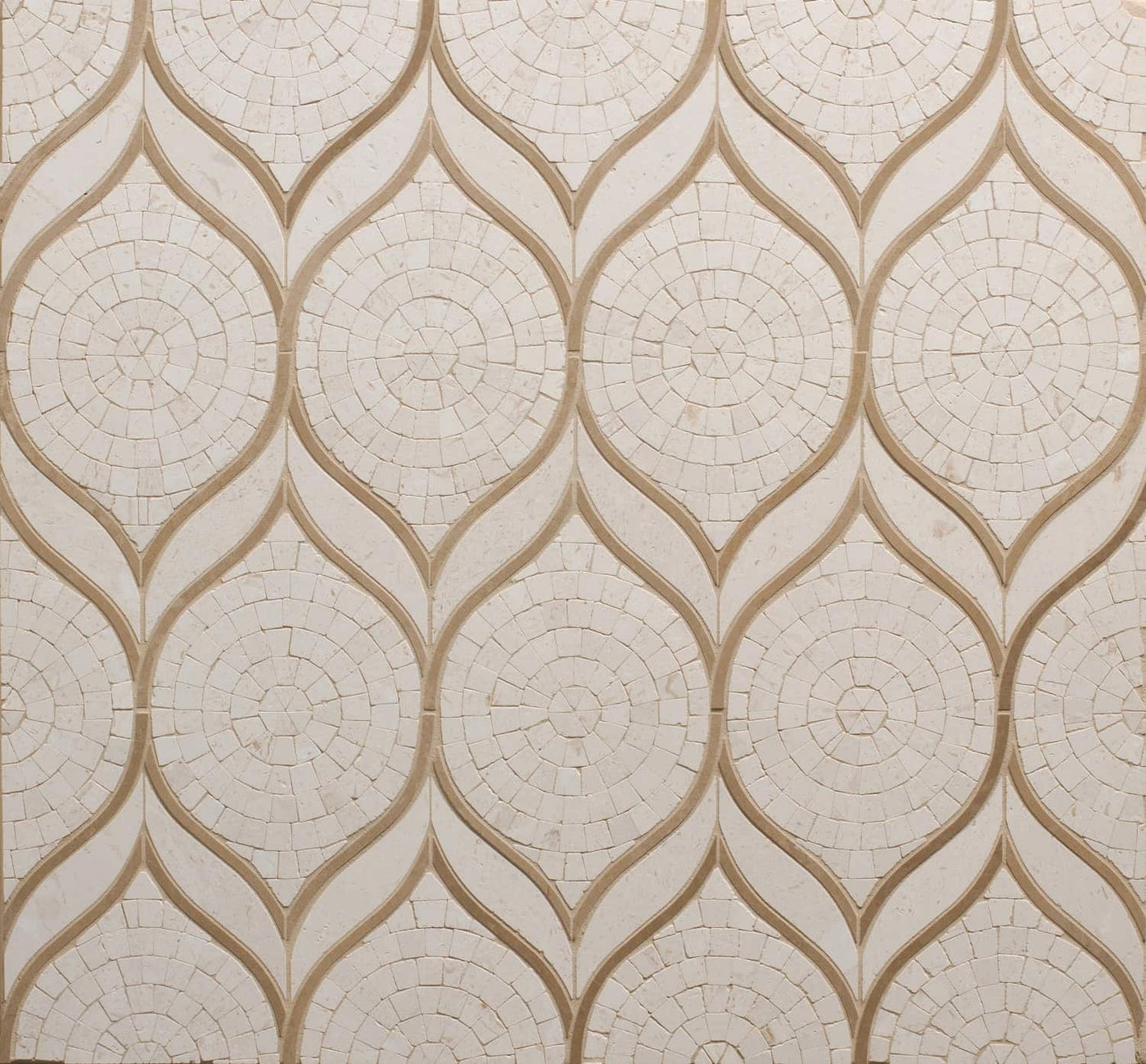 Tangent Mosaic 7-5/8X11-7/8 Crema Honed