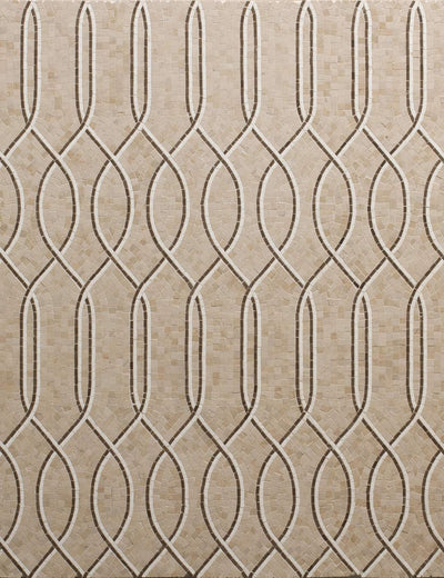 Tangent Mosaic 16-1/2X9-1/4 Linen Honed