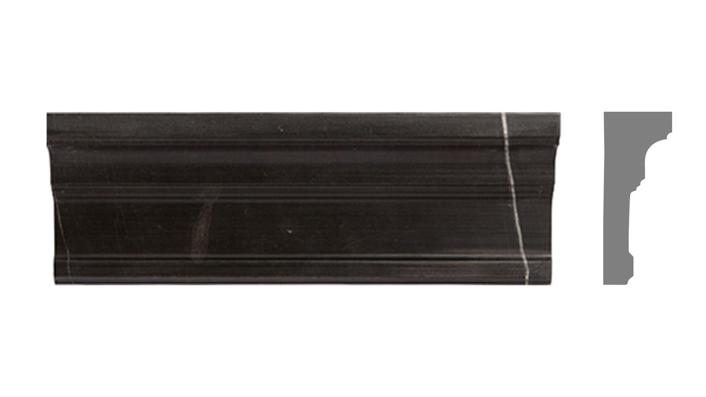 Tribeca Trim 4X12 Basic Black Honed