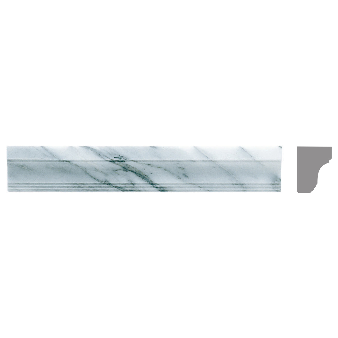 Tribeca Trim 2X12 Classic White Honed