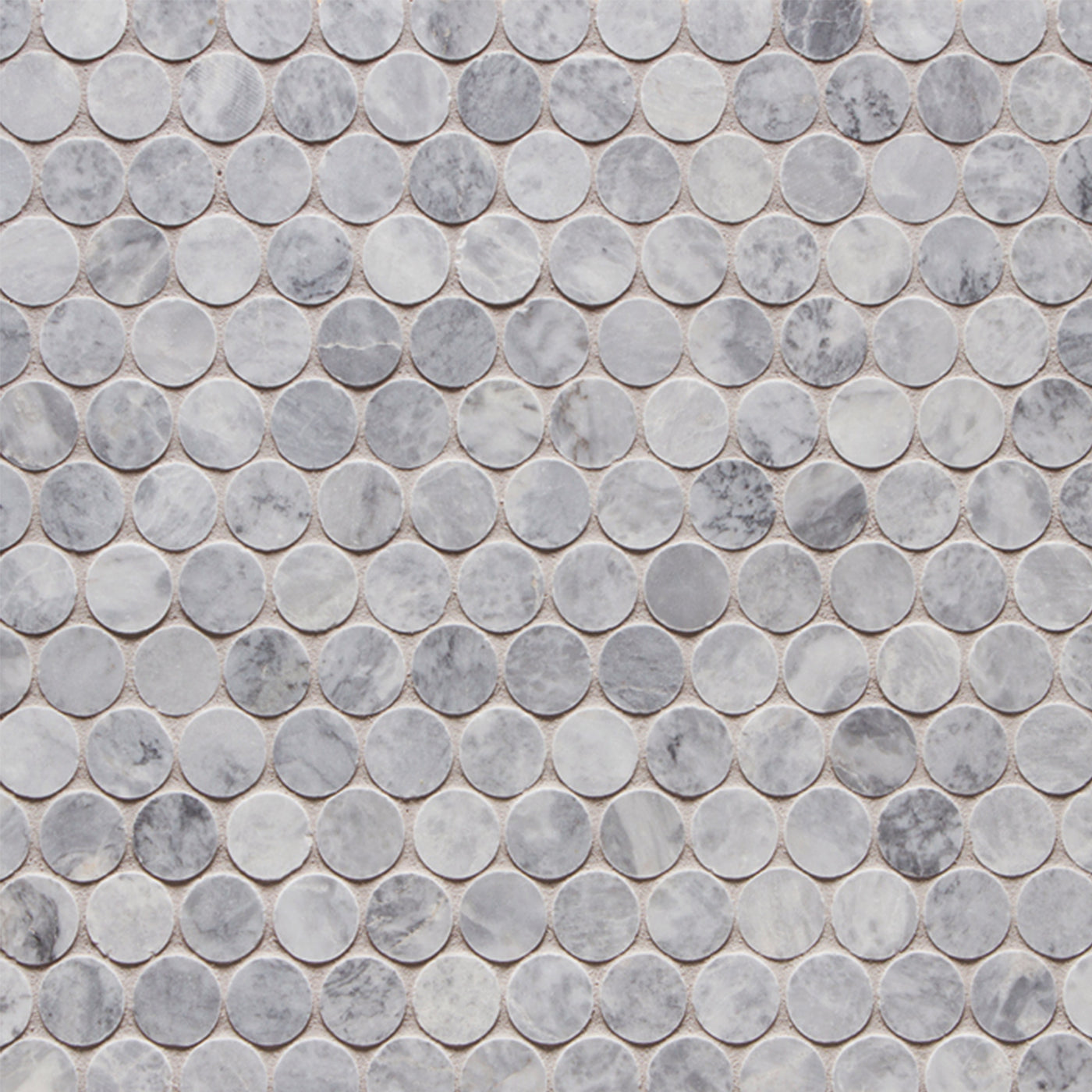 Tribeca Circle Mosaic 10-3/4X11-1/4 Flatiron Grey Honed