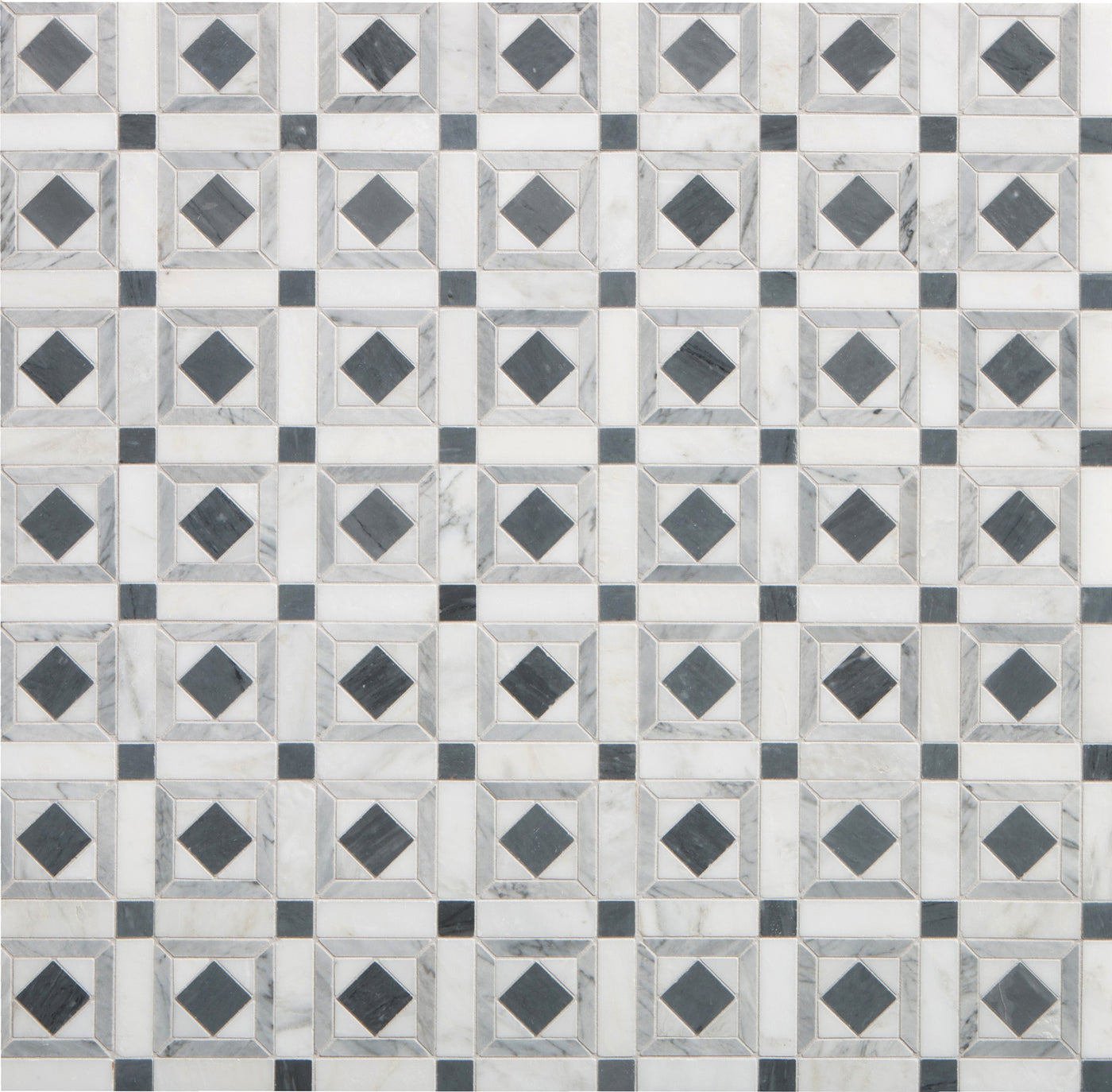 Villa D Oro Mosaic 10-1/2X10-1/2 Grigio Brushed