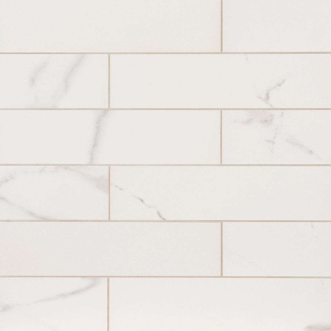 Cava Bianco 3X12 Statuario Brushed