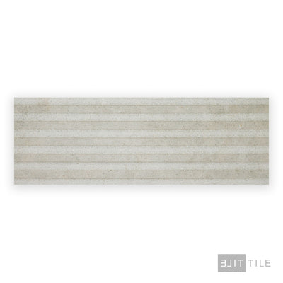 Richmond Struttura 3D Tile 13X39 Silver Matte