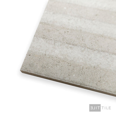 Richmond Struttura 3D Tile 13X39 Silver Matte