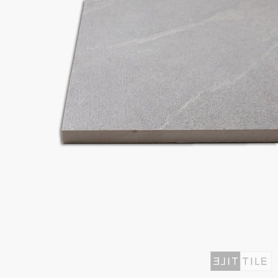 HURRICANE PORCELAIN TILE 24X24 SILVER MATTE PRIMARY CORNE SHOT