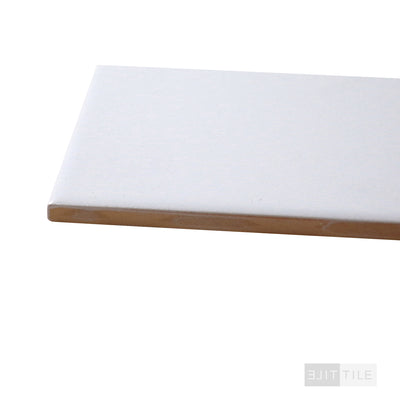 COLOR COLLECTION CERAMIC TILE 3X6 U281 WHITE ICE MATTE MATTE PRIMARY CORNER SHOT