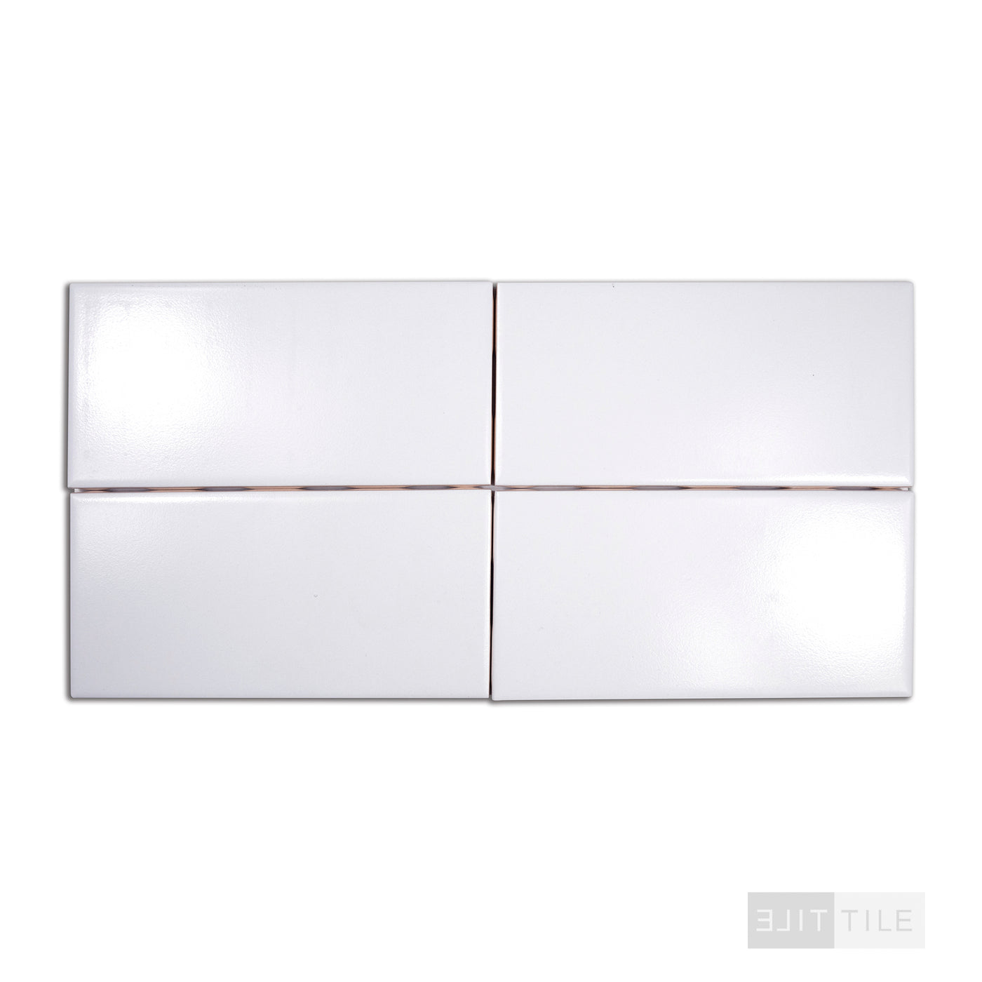 COLOR COLLECTION CERAMIC TILE 3X6 U281 WHITE ICE MATTE MATTE PRIMARY SHOT