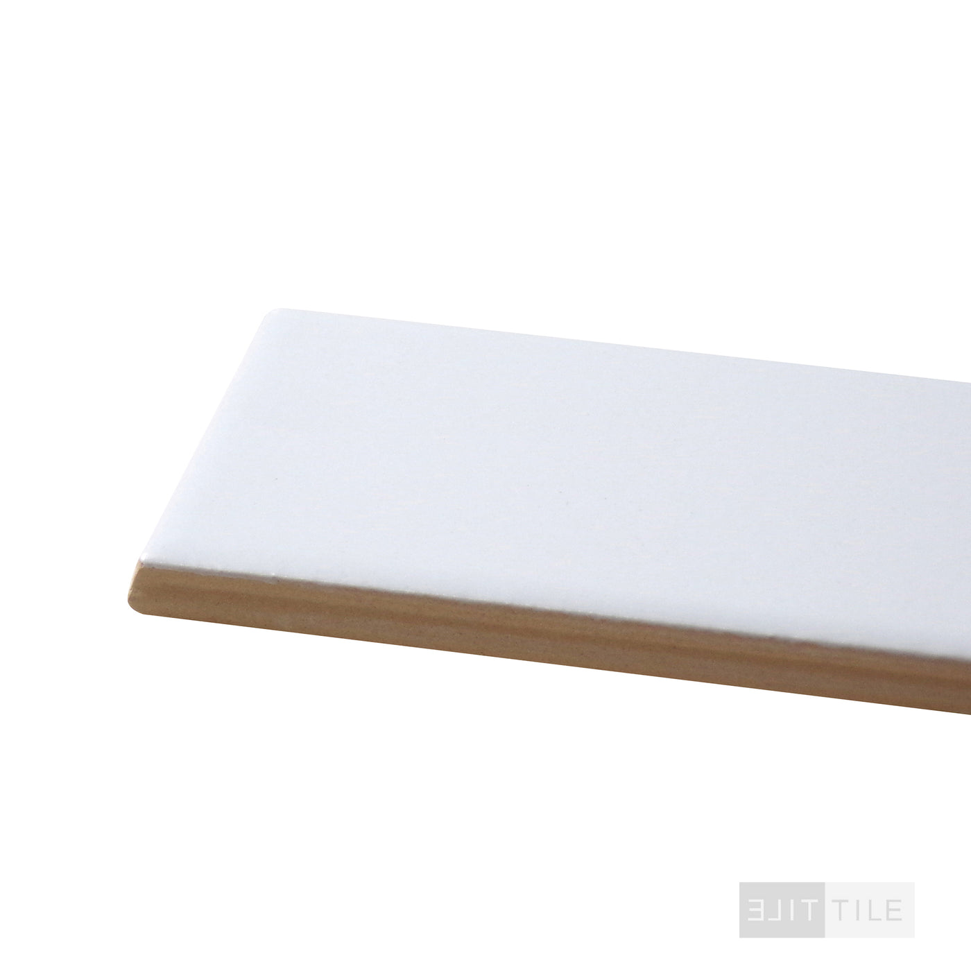 COLOR COLLECTION CERAMIC TILE 2X8 U281 WHITE ICE MATTE MATTE PRIMARY CORNER SHOT