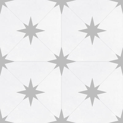 Starburst Porcelain 8.7X8.7 Llevant Grey Matte