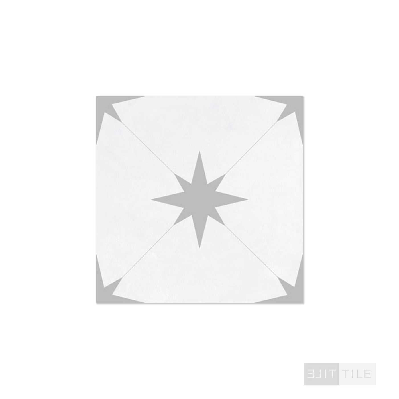 Starburst Porcelain 8.7X8.7 Llevant Grey Matte