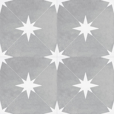 Starburst Porcelain 8.7X8.7 Ponent Grey Matte