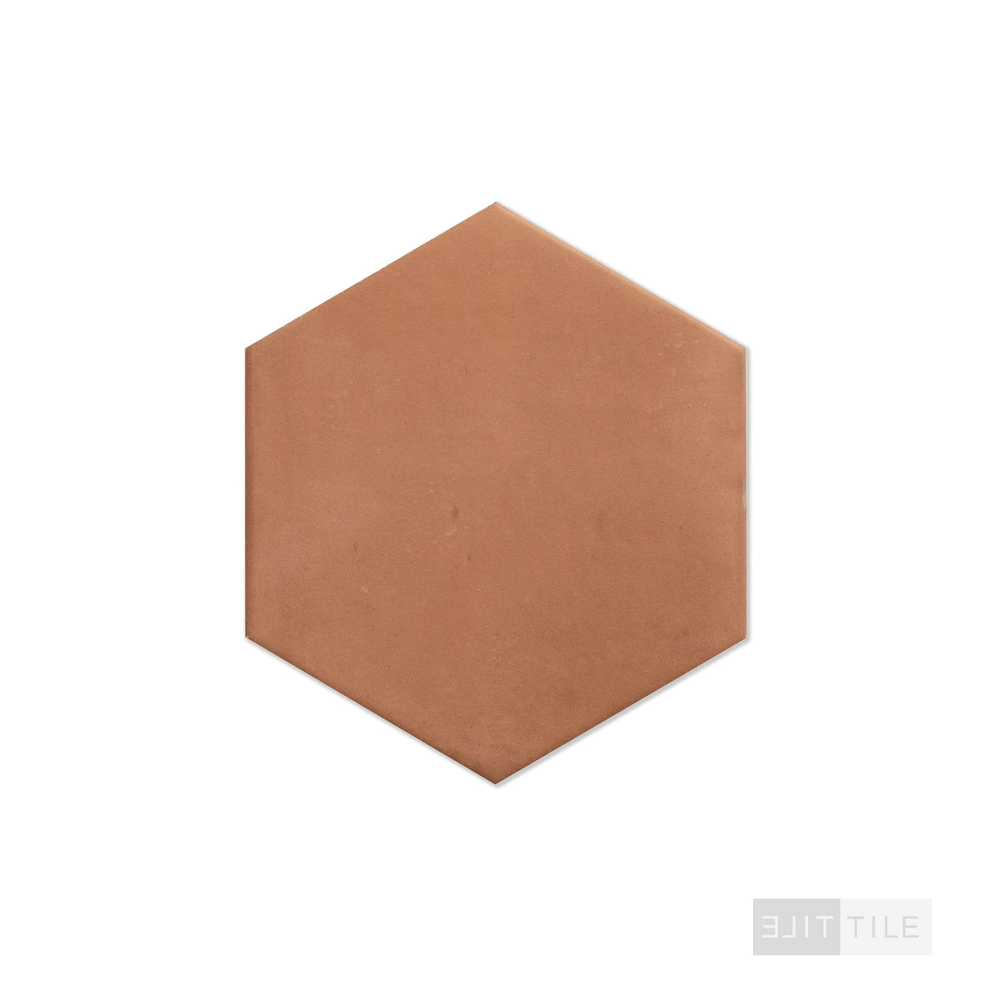 Clay Porcelain 7X8 Hex Brick Matte