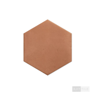 Clay Porcelain 7X8 Hex Brick Matte