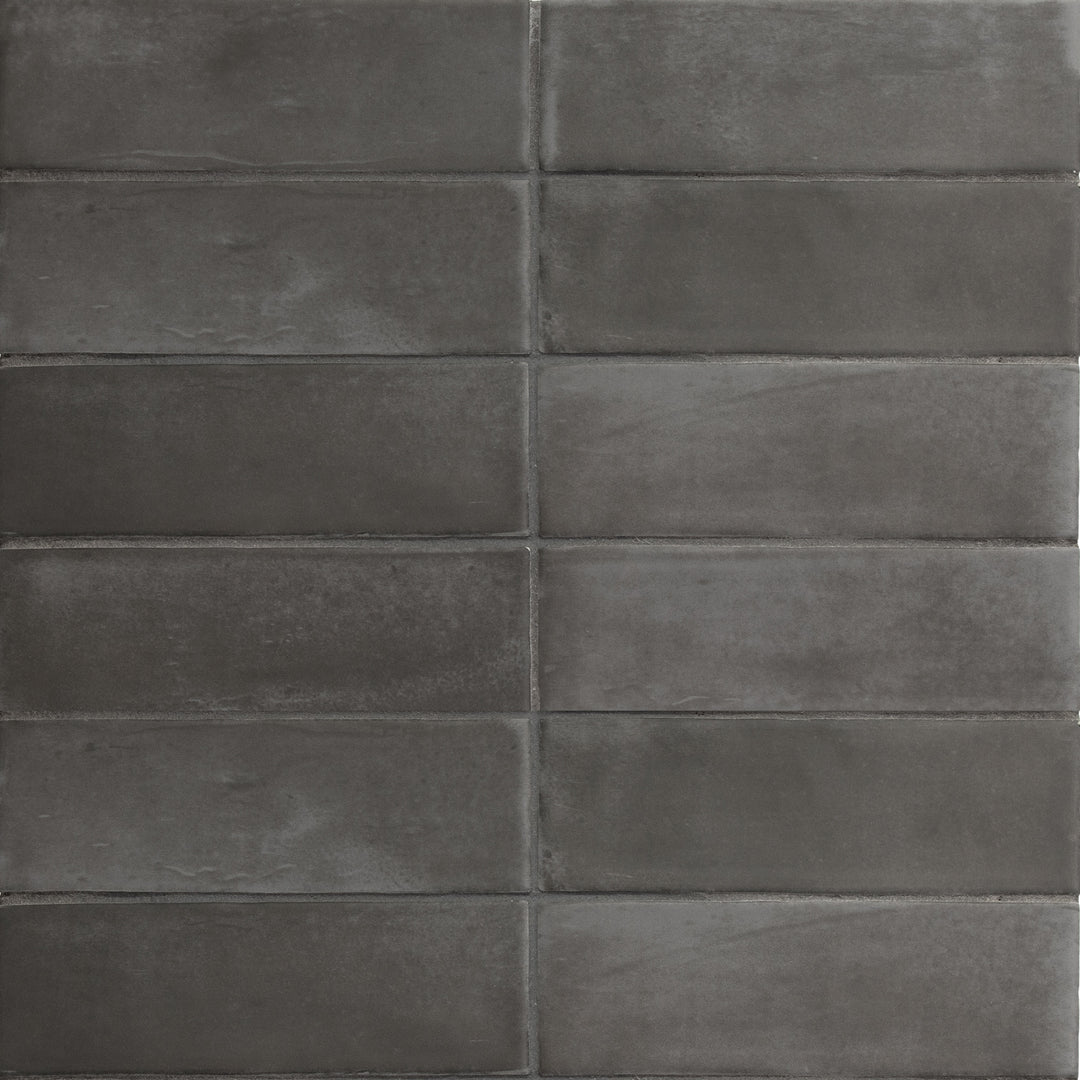 Soco Porcelain 2X6 Black Matte - Elit Tile