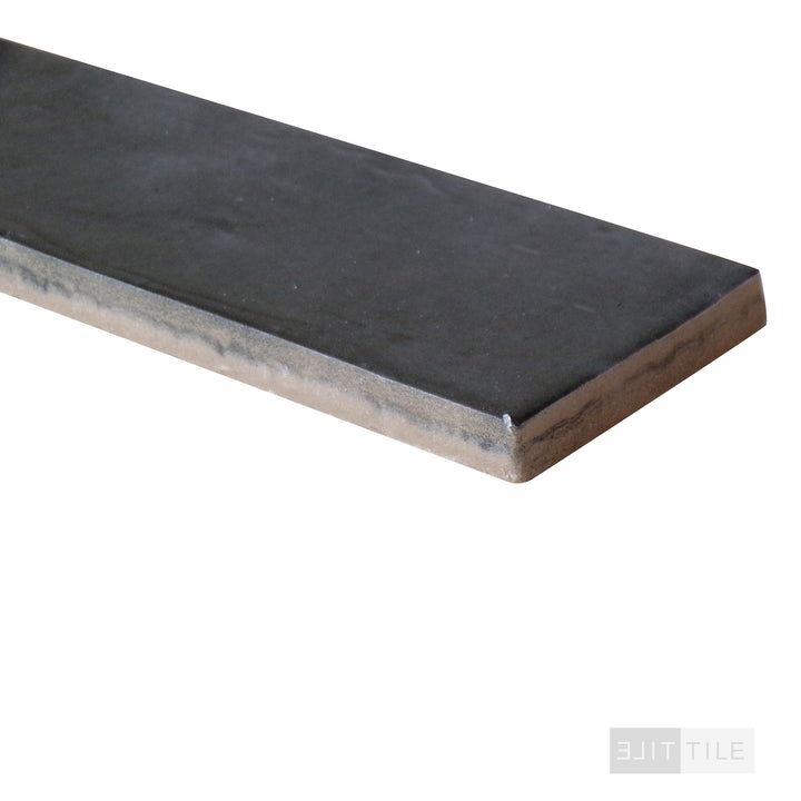 Soco Porcelain 2X6 Black Matte - Elit Tile