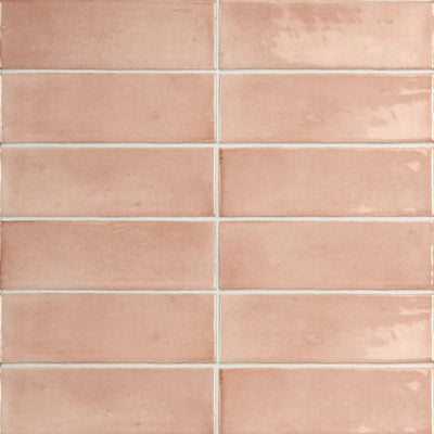 Soco Porcelain 2X6 Pink Glossy