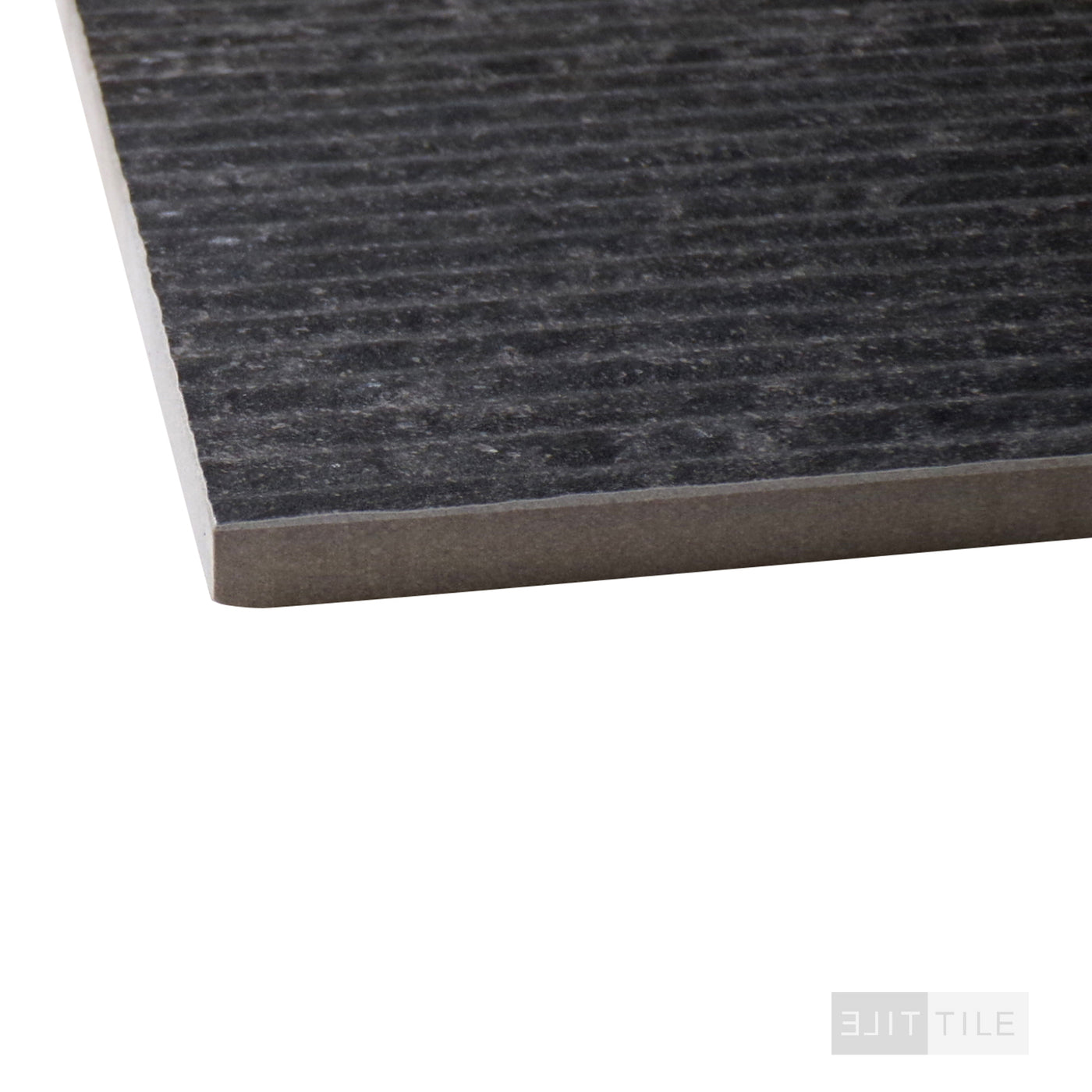 STONEHENGE NATURAL STONE MOSAIC 12X24 ANTHRACITE NATURAL PRIMARY CORNER SHOT