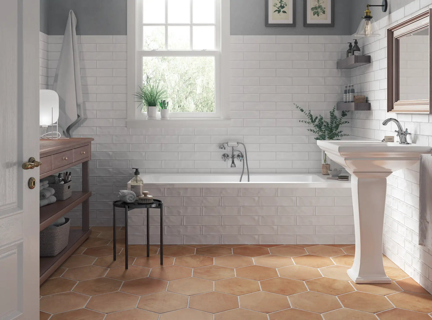 Mallorca Brick Wall Tile 3X12 White Matte