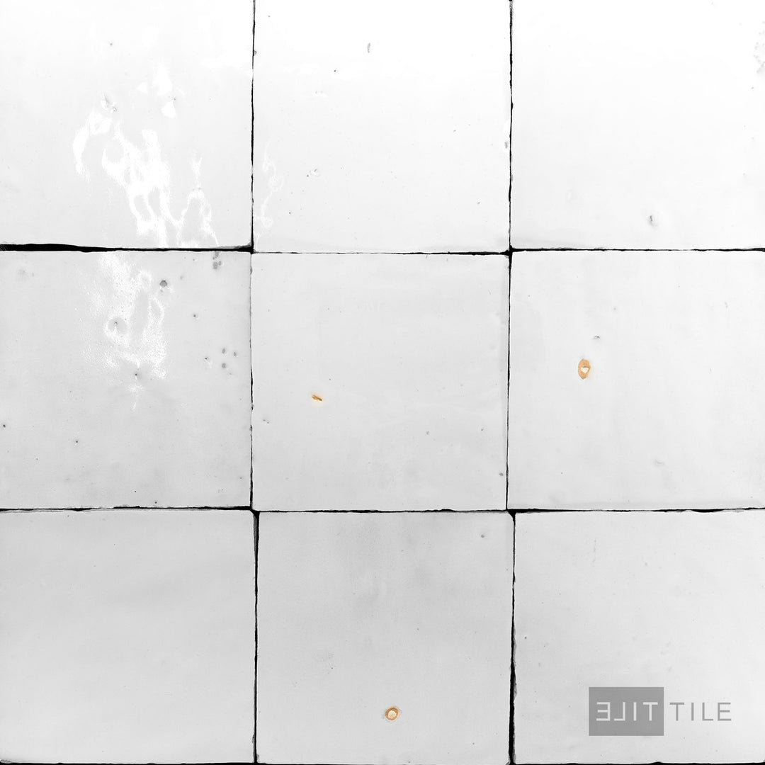 Zellige Classique Gloss 4X4 Atlas White – Elit Tile