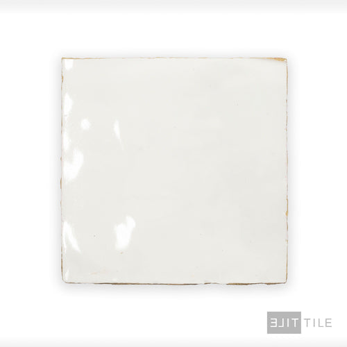 Zellige Classique Gloss 4X4 Atlas White