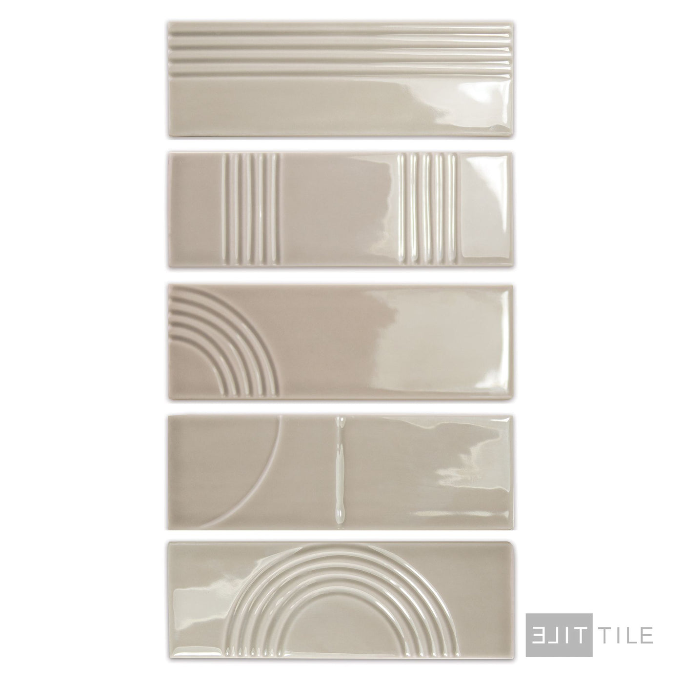 Glow Decor Glossy 2X6.3 Taupe