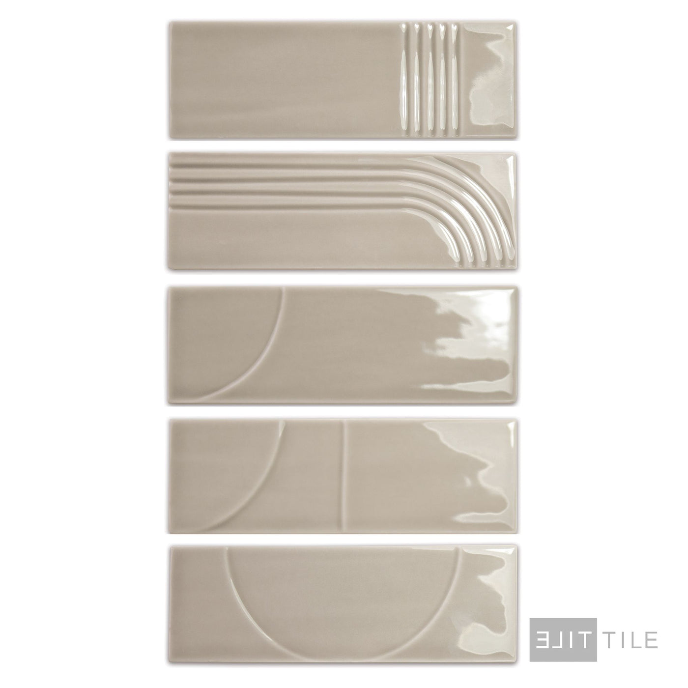 Glow Decor Glossy 2X6.3 Taupe