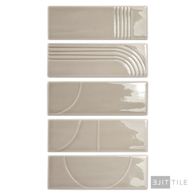 Glow Decor Glossy 2X6.3 Taupe