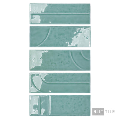 Hammer Decor Glossy 2X6 Aqua