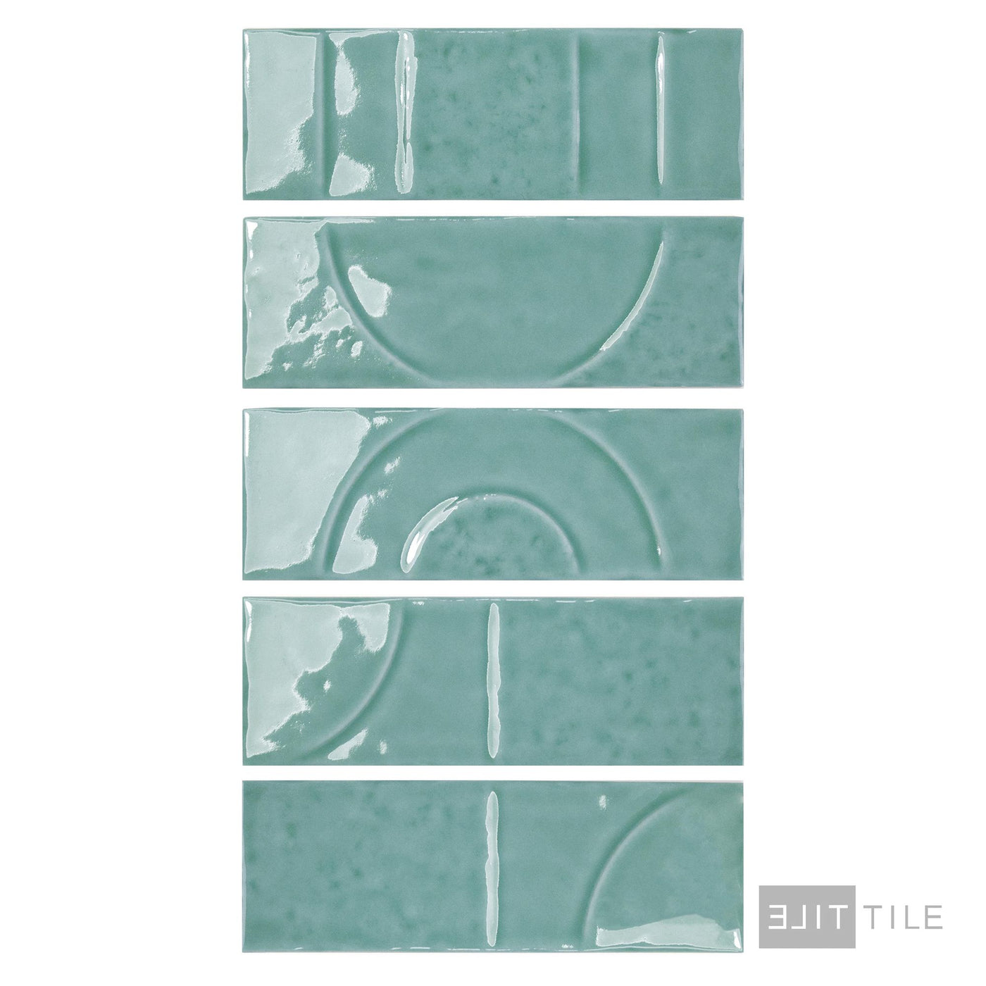 Hammer Decor Glossy 2X6 Aqua