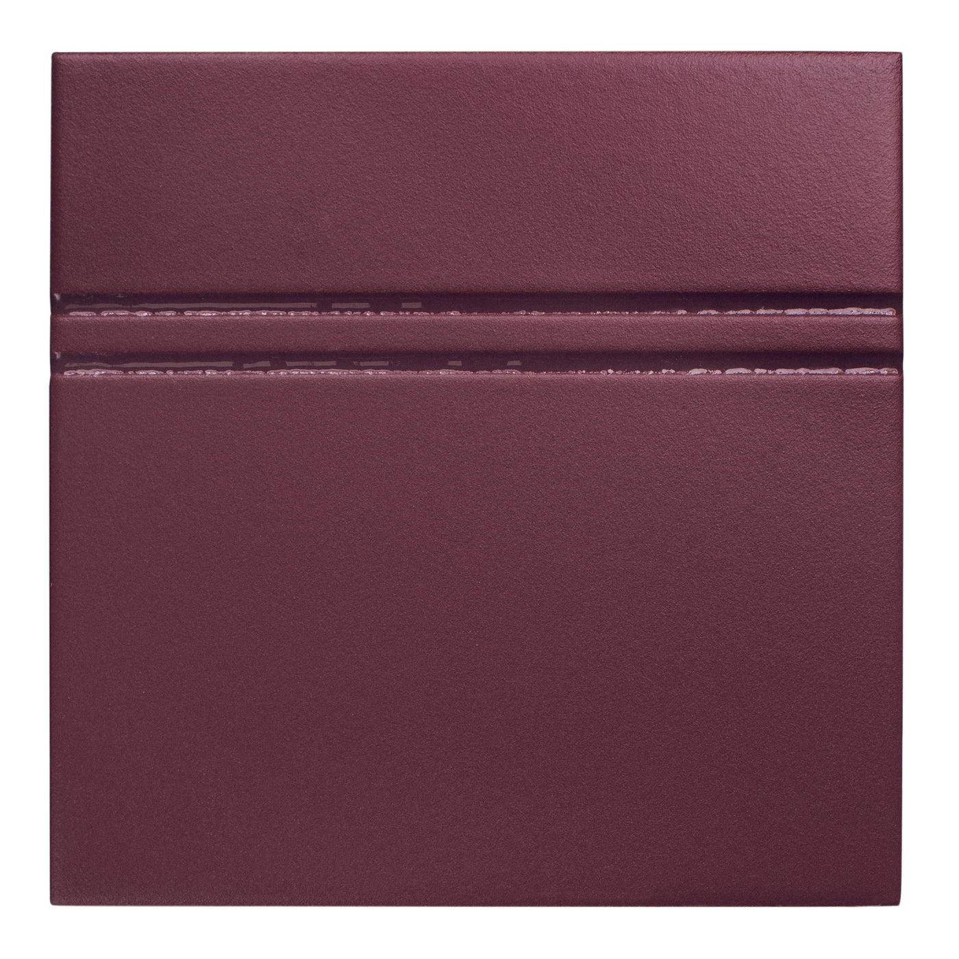 Point & Dash Matte 6X6 Burgundy