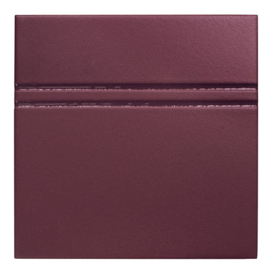 Point & Dash Matte 6X6 Burgundy