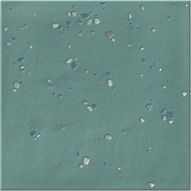 Stardust Pebbles Matte 6X6 Teal