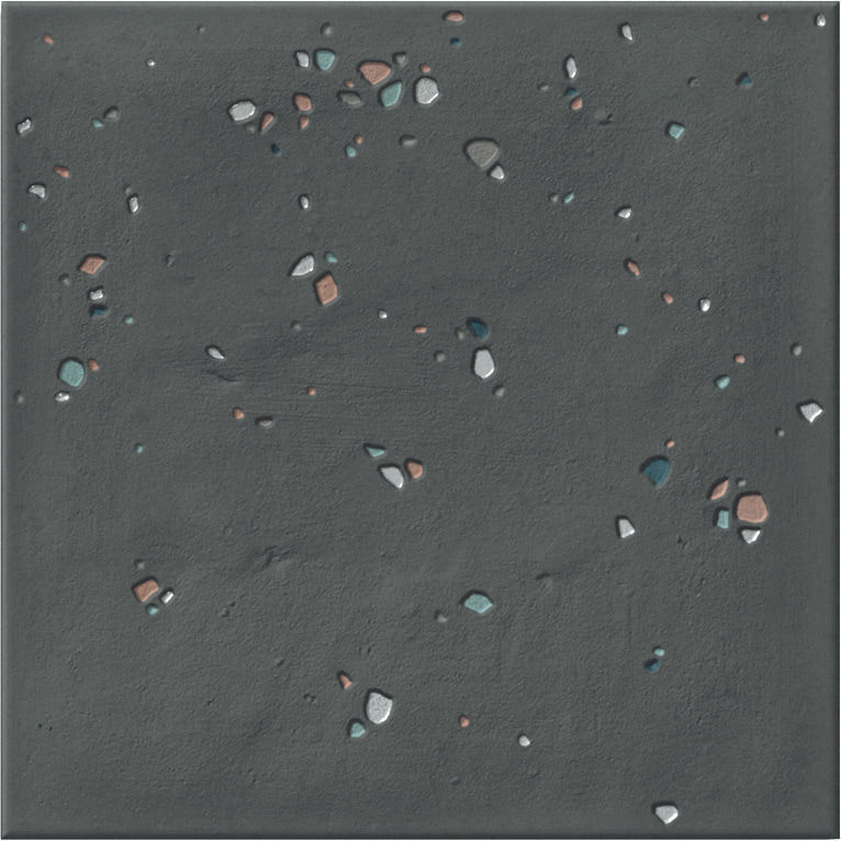 Stardust Pebbles Matte 6X6 Nero