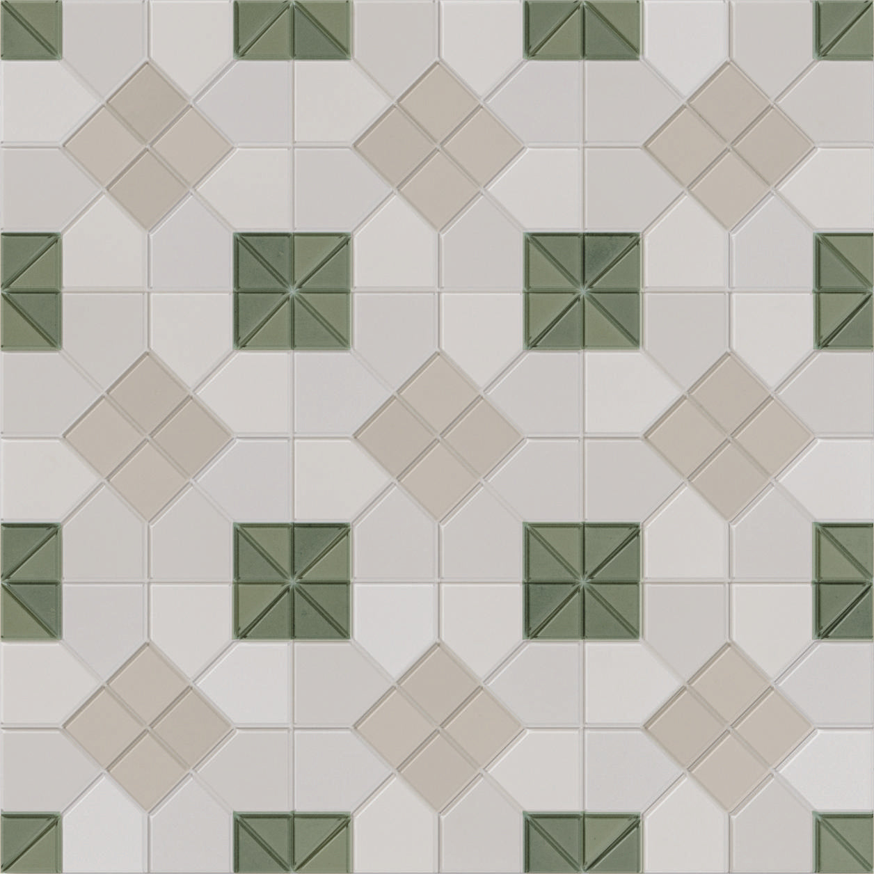 Tesserae Suit Matte 11X11 Moss